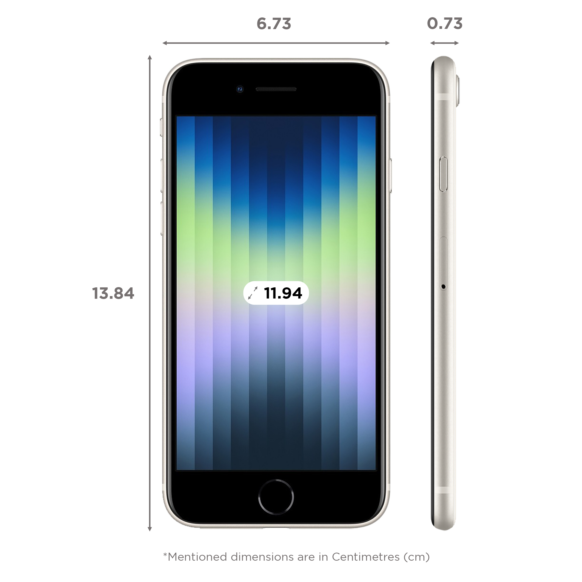 Buy Apple iPhone SE (3rd Gen) (256GB, Starlight) Online Croma